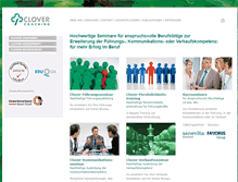 Tablet Screenshot of cloverweb.ch